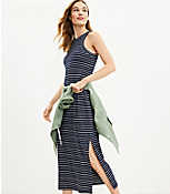 Striped Perfect Tank Midi Dress carousel Product Image 2
