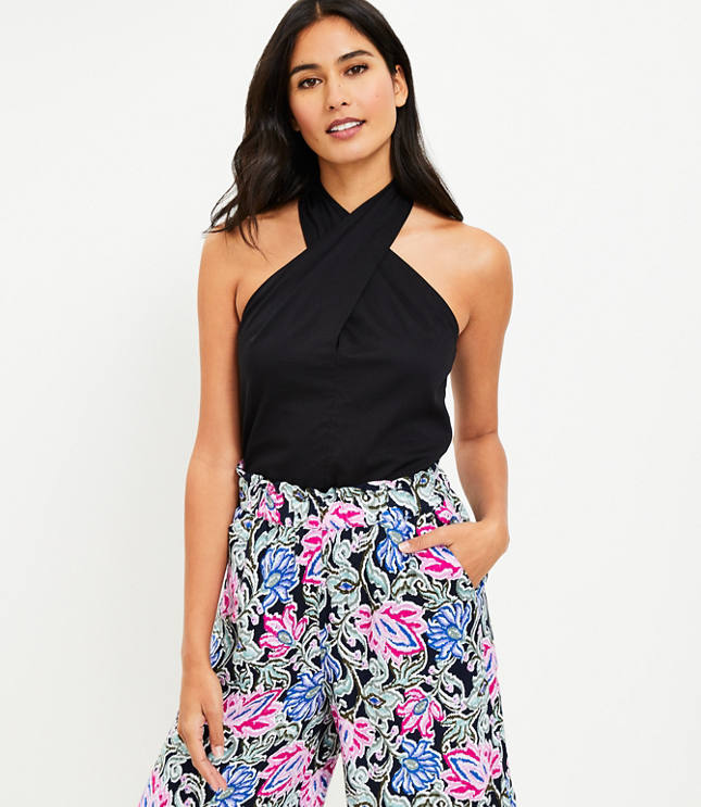 Cross Halter Crop Top - Black – Haute & Rebellious