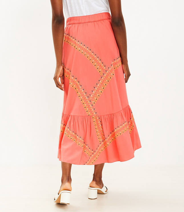 Tiered midi skirt clearance uk