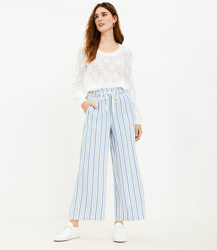 Tall Emory Wide Leg Pants in Stripe image number 1