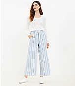 Tall Emory Wide Leg Pants in Stripe carousel Product Image 2