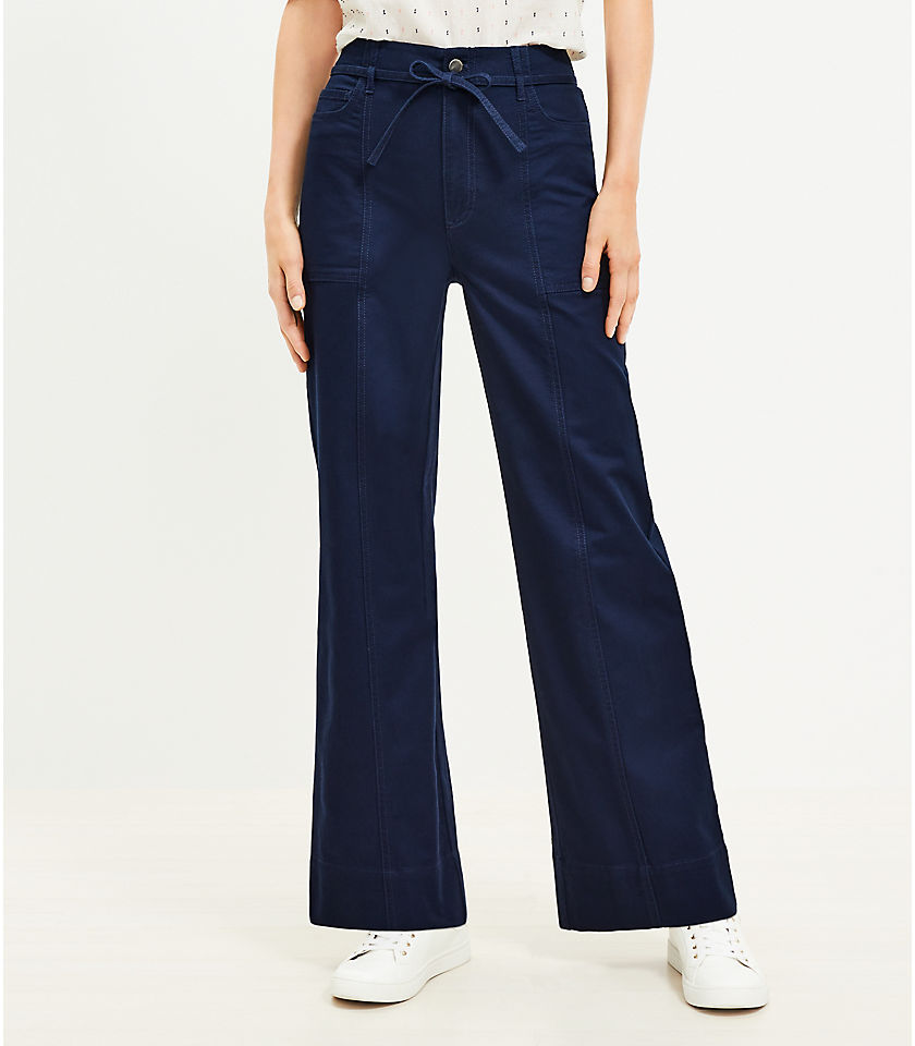 Tall Stovepipe Pants in Twill