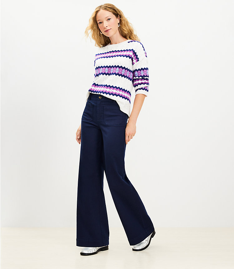 Tall Palmer Wide Leg Pants in Twill image number 1