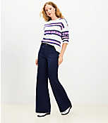 Tall Palmer Wide Leg Pants in Twill carousel Product Image 2
