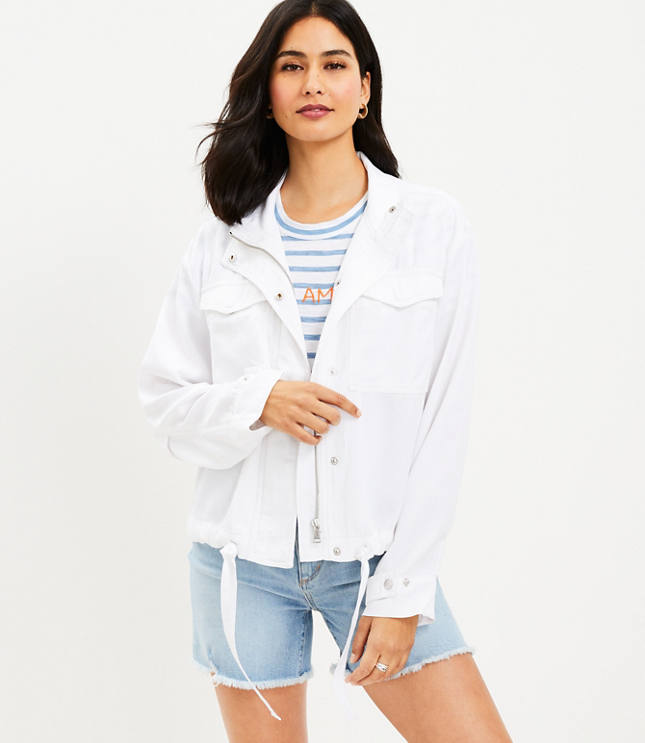 Ladies white best sale casual jackets