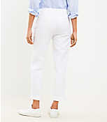 Devin Tie Waist Slim Pants in Twill carousel Product Image 3