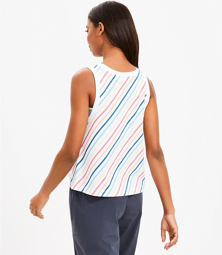 Lou & Grey Stripe Relaxed Softslub Jersey Tank Top image number 2
