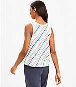 Lou & Grey Stripe Relaxed Softslub Jersey Tank Top carousel Product Image 3
