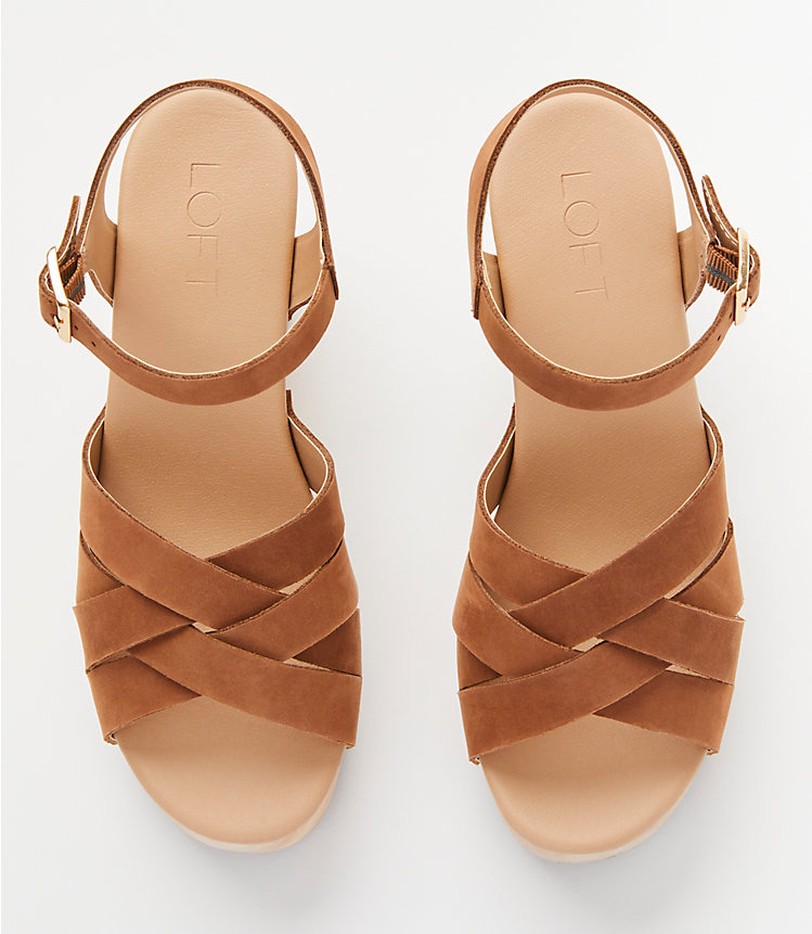 Strappy Leather Clog Sandals image number 2