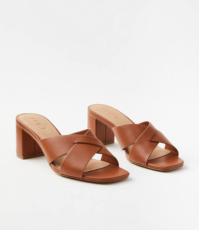 Cross strap hot sale mule sandals