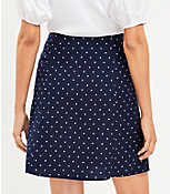Dotted Button Trim Linen Blend Skirt carousel Product Image 3