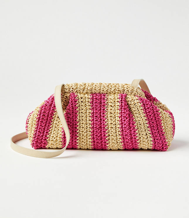 Ann Taylor Women's Raffia Clutch Handbag