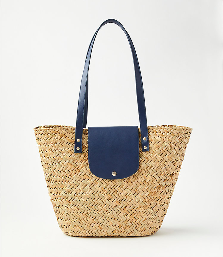 Straw Tote Bag image number null
