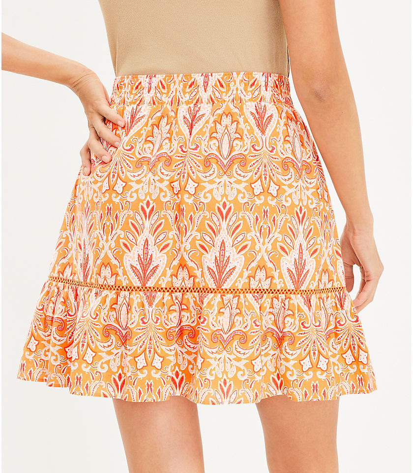Paisley Flounce Skirt