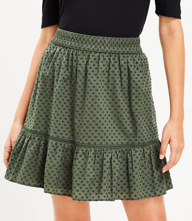 Dotted Flounce Skirt