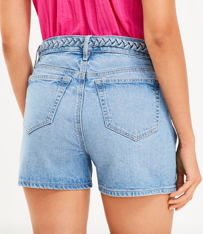 Classic High Waist Denim Shorts for Women