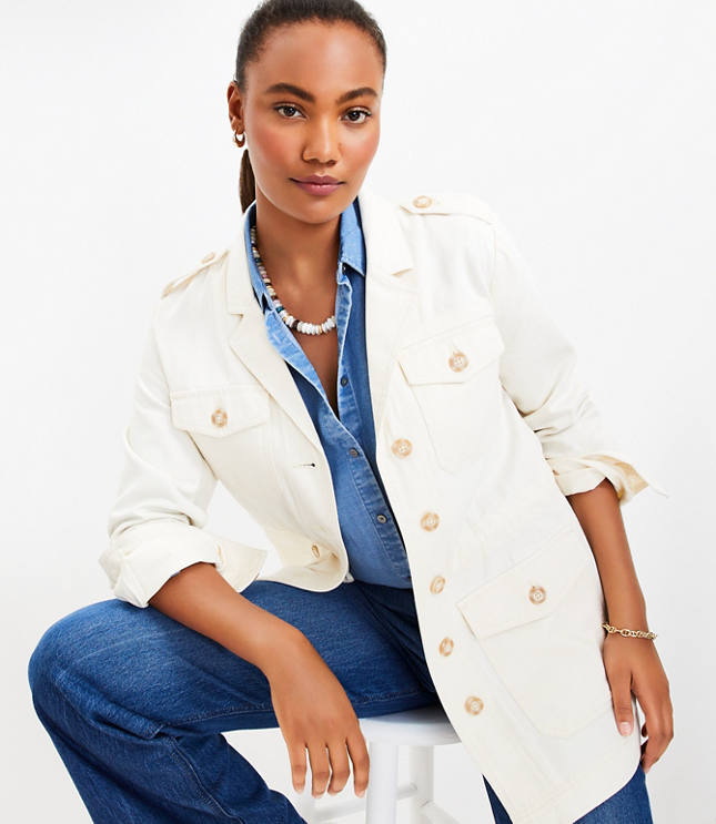 Cinched Shirt Jacket