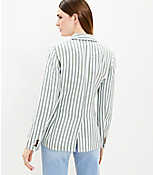 Striped Linen Blend Modern Blazer carousel Product Image 3