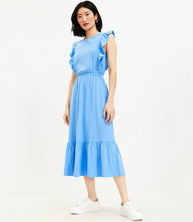 Ruffle Tiered Midi Dress