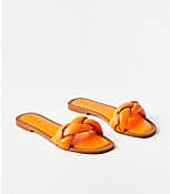 Padded Braided Leather Slide Sandals carousel Product Image 1