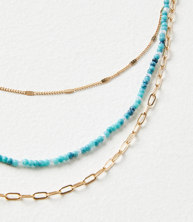 Loft layered necklace deals
