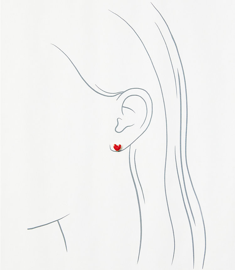 Heart Stud Earring Set image number null