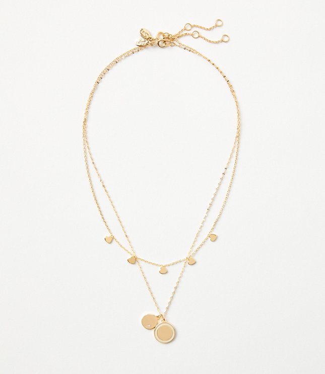 Loft Layered Heart Necklace