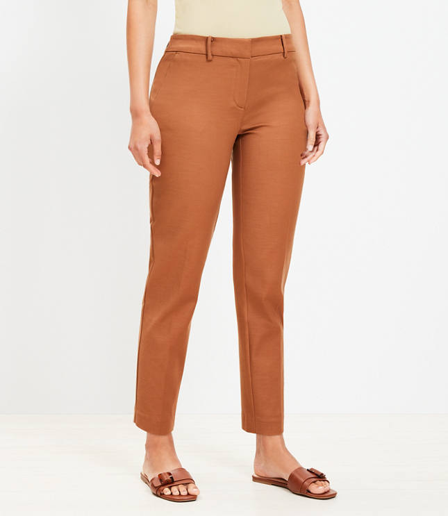 Petite Curvy Riviera Slim Pants in Doubleweave