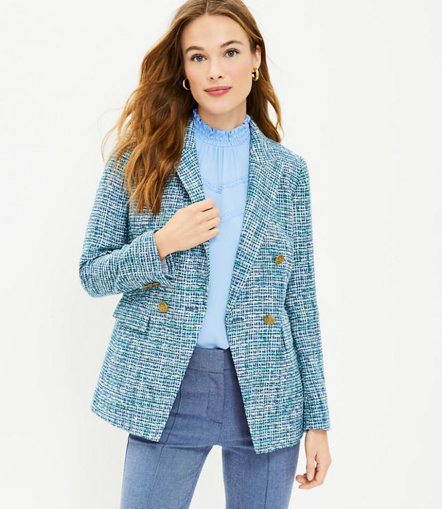 Petite 2025 tweed blazers