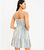 Stripe Strappy Tiered Swing Dress carousel Product Image 3