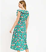 Country Garden Ruffle Scoop Neck Midi Dress carousel Product Image 3