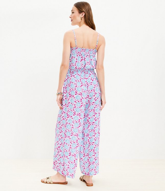 Bloom Smocked Strappy Jumpsuit