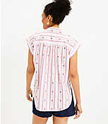 Striped Dolman Everyday Shirt carousel Product Image 3