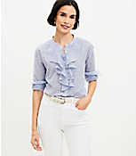 Ruffle Button Blouse carousel Product Image 1