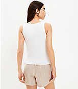 Button V-Neck Sweater Tank Top carousel Product Image 3