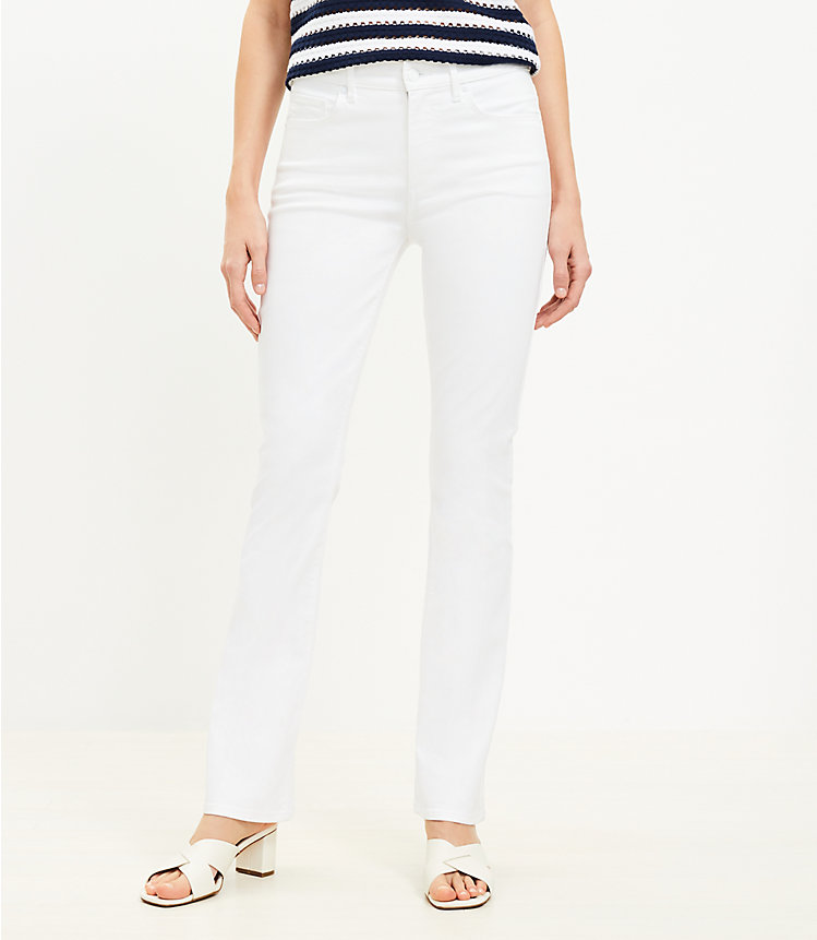 Curvy Mid Rise Boot Jean in White image number null
