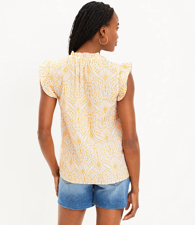 AISTE HONG RUFFLE TIE-NECK TOP main image 0