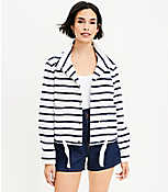 Striped Terry Patch Pocket Jacket carousel Product Image 1