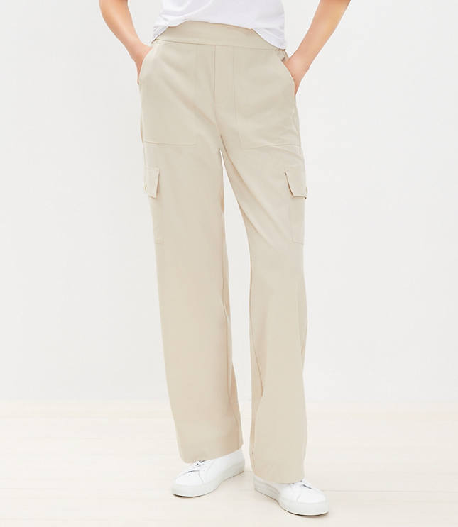 Lou Grey Pants, Pants Lou & Grey Heavyweight Luvstretch Wide Leg Cargo Pants  STYLE IT.