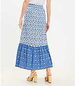 Doily Floral Tiered Pull On Midi Skirt carousel Product Image 3