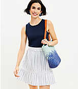 Striped Flounce Skirt carousel Product Image 1