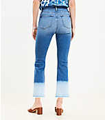 Let Down Hem High Rise Kick Crop Jeans in Bleach Out Wash carousel Product Image 3