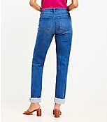 Girlfriend Jeans in Dark Stone Wash carousel Product Image 3