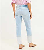 Girlfriend Jeans in Patched Light Indigo Wash carousel Product Image 3