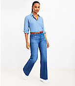 High Rise Wide Leg Jeans in Vintage Dark Wash carousel Product Image 2
