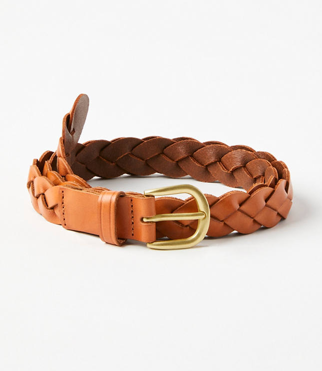 Leather Braided Belt