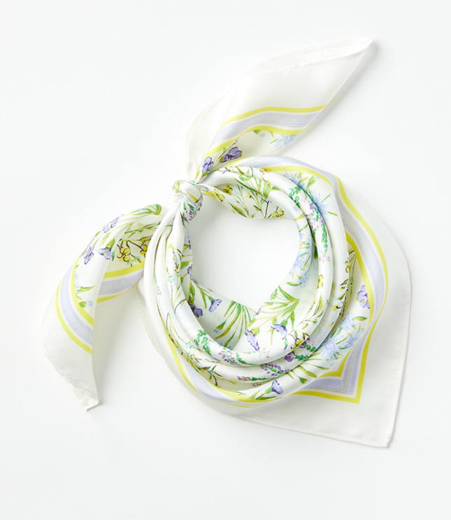 Bouquet Silk Bandana Scarf