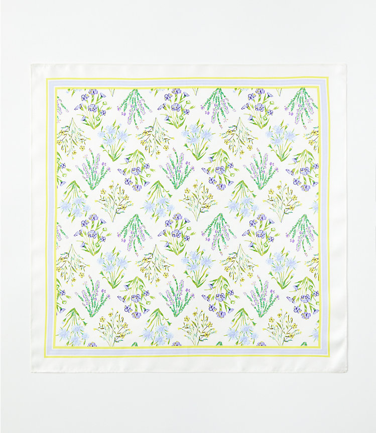 Bouquet Silk Bandana Scarf image number null