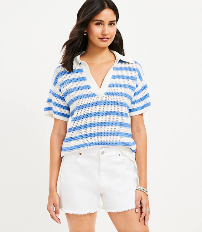 Stripe Polo Onesie main image 1