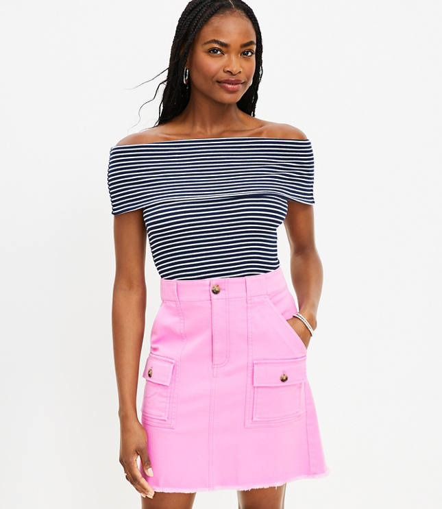 Cotton twill outlet skirt